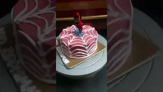 Spiderman Theme Cake Design #sonic #sonicthehedgehog #youtubeshorts #viral #foryou #youtube #video