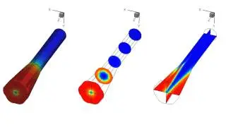 Anisotropic swelling of 111 Si nanowire upon lithiation: simulations
