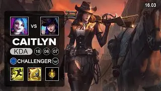 Caitlyn vs Jinx ADC - EUW Challenger - Patch 16.03 Season 16