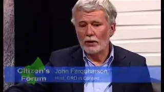 Citizen's Forum Jack Etkin with John Farquharson an update on the Victoria Sewage treatment plan