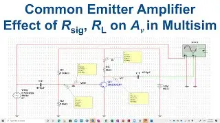 lab 10 common emitter amplifier characteristics - Effect of Rsig and RL on voltage gain