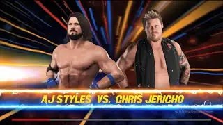 AJ Styles Vs Chris Jericho Fastlane 2016 Full Match I WWE 2K18 PC Gameplay.