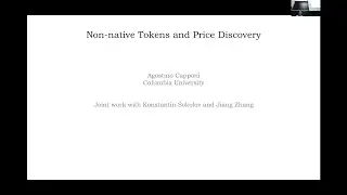 Non-native Tokens and Price Discovery