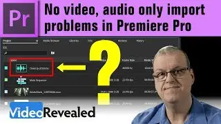 Нет видео, только проблемы с импортом звука в Premiere Pro