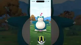 Caught a wild high cp snorlax!! #pokemongo #pokemon #shorts