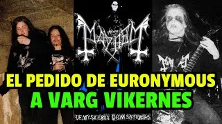 Conoce por qu&eacute; Euronymous le pidi&oacute; a Varg Vikernes tocar el bajo en el &aacute;lbum debut de Mayhem