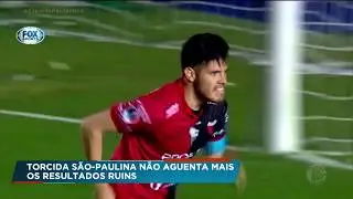 Torcida do S&atilde;o Paulo faz protesto no centro de treinamento