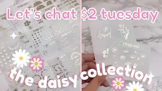 Let&rsquo;s chat $2 Tuesday stickers - DAISIES 🌼// Foiled Stickers