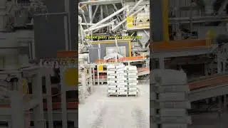 Robot putty powder palletizing. #machine #factory #industrial  #robot