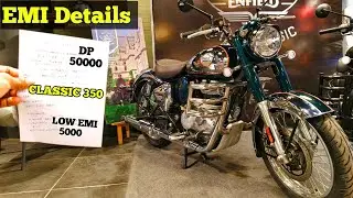 New Royal Enfield Classic 350 model 2024 Review| 💰 Loan Details🔥EMI | Finance Detail | Down payment