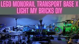 LEGO Монорельсовая транспортная база X Light My Bricks DIY
