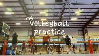 my volleyball practice vlog!