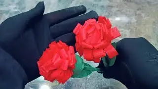 DIY Beautiful shopping bag flower 🌹 Reuse old shopping bag Idea 💕 Best out of waste #diy #Video 