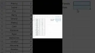 Count male and female #googlesheet #excel