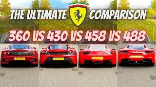 FERRARI 360 CS vs 430 SCUDERIA vs 458 ITALIA vs 488 GTB | Forza Horizon 4 THE ULTIMATE COMPARISON