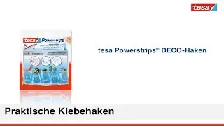 Kein H&auml;mmern &ndash; sicherer Halt &ndash; tesa Powerstrips TRANSPARENT