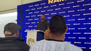 Los Angeles Rams Legend Aaron Donald Speaks Before His Bobble Head Night