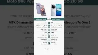 Motorola g86 Power 5G vs iQOO Z10 5G | #shortsfeed #short #shorts #smartphone #shortsvideo