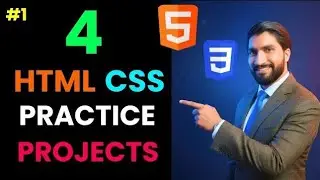 4 HTML & CSS Practice Projects in 7 Hours | HTML & CSS Practice Projects for Beginners in Hindi