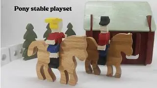 How I Made a Wooden Pony Playset With My Scroll Saw!