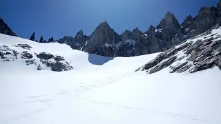Esquí de travesía en el monte San Lorenzo Patagonia