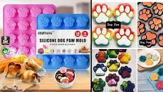 Silicone Molds Puppy Dog Paw and Bone Molds by RUGVOMWM