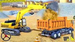 Heavy Construction Mega Road Builder - Excavator Driving Simulator | Android Gameplay