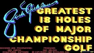 Jack Nicklaus' Greatest 18 Holes of Major Championship Golf gameplay (PC Game, 1988)