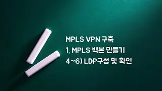 [실습]3. MPLS 백본 - LDP 구성 및 확인