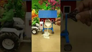 mini mixer machine science project mixer diy tractor reapyaring road #diy #shorts #tractor #cartoon