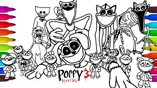 Poppy Playtime Chapter 3 Big Coloring Pages / How to Color Main Bosses and MONSTERS #X832
