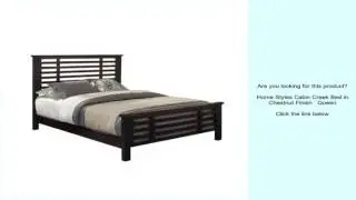 Home Styles Cabin Creek Bed in Chestnut Finish   Queen