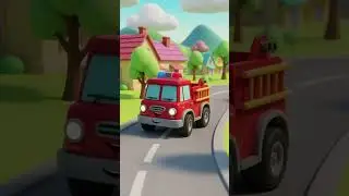 🚒 Here Comes the Happy Fire Truck! | Fire Truck Song for Kids | Courageous Kids Club