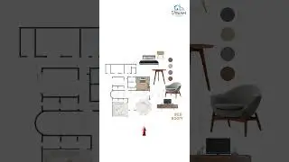 Bedroom Moodboard Design #interiordesign #shorts
