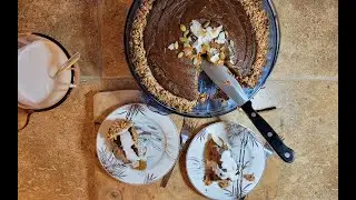 Coffee Pumpkin Pie with gluten-free rustic crust