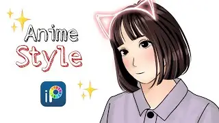 Edit photos into anime or cartoon style using ibis paint x ✨