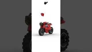Lego motorcycle MOC - Speed Build Animation