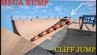 From small to big jump with a ski jump into the abyss on McQueen #mcqueen #games