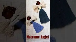DIY macrame angel 😇 easy macrame angel pattern &hearts;️