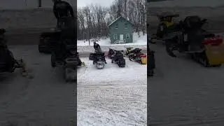 People ride to the restaurant on their snowmobiles!!!! Tug hill New York