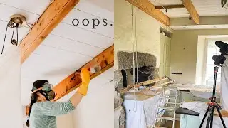 200 Year Old Kitchen Reno DIY GONE WRONG! Oops! KITCHEN RENO PART 3