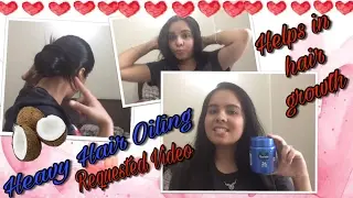 Most Heavy Hair Oiling Routine For Hair Growth || Coconut Oil