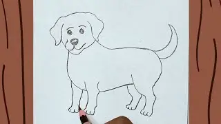 Cute Puppy Drawing ✏️🐕 | Simple & Easy Dog sketch #CuteDogDrawing#DogDrawing#PuppyDrawing  