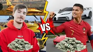 Cristiano Ronaldo Vs MrBeast Comparison | Cars Collection | Total Net Worth | Hindi | Urdu