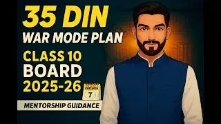 Class 10 MATH + SCIENCE WAR MODE (35 Days) | Full Planner + Mentorship Guide |  Class 10 Boards 2026