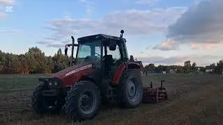 🚨🔥Uprawa po żniwach Massey Ferguson 5445 z nowym nabytkiem Agregat 2.7m🔥🚨 