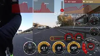 25 11 2020 dopo 40km allo sprint 1000 watts prolungati in cavalcavia di Mestre