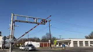 Csx F704 hauling butt through Wingate NC with Csx 5107 leading
