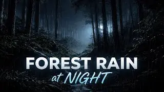 10 Hours Forest Rain at Night for Deep Sleep