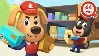 Dónde Está Mis Paquetes📦 64MIN de Dibujos Animados 🔍Sheriff Labrador en Español